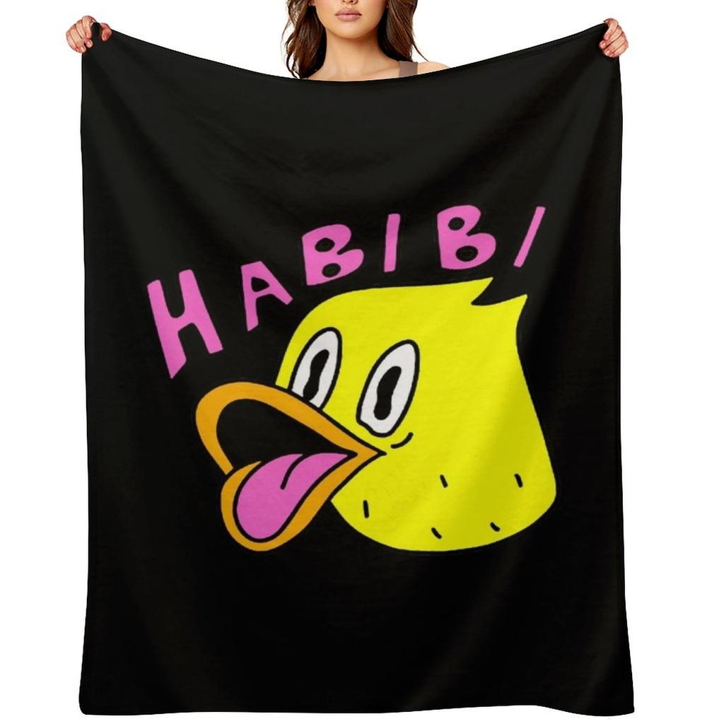 Quackity Merch Quackity Habibi Duck Gifts For Fans, For Men and Women, Gift Valentine's Day Throw Blanket blankets ands Blankets