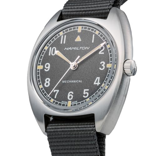 HAMILTON Men's Khaki Aviation Pilot Automatic Watch, Stainless Steel with Fabric Case, H76419931