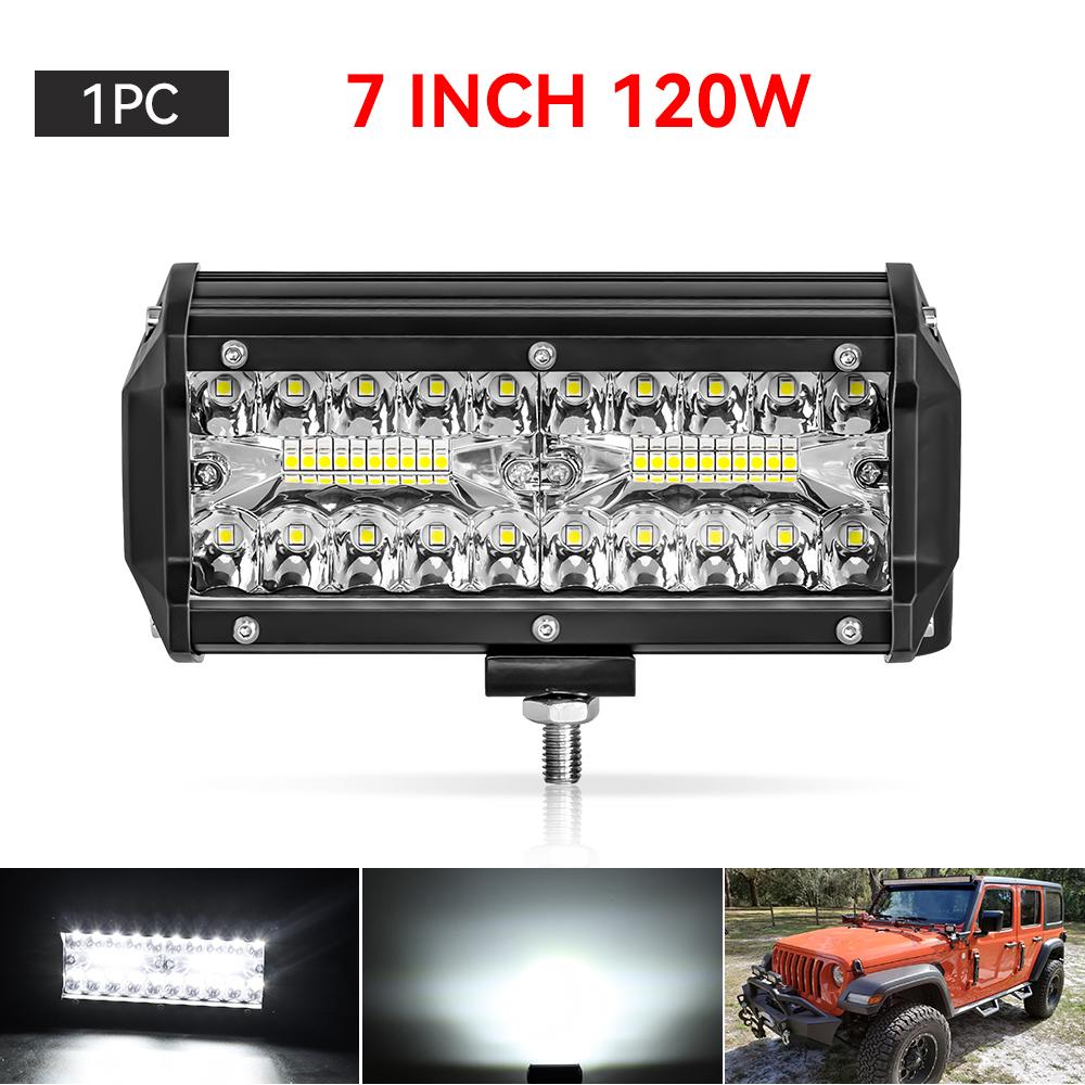 12V 24V LED Bar Offroad Spot Flood Combo LED Light Bar/Work Light for Truck Car SUV 4WD 4x4 Boat ATV Barra LED Headlights