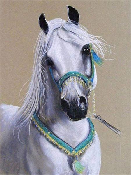 Diamond Art Painting Horse Full Round Embroidery Mosaic Animal Handmade Home Decor