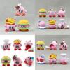 Adorable 6 Piece Kirby Food Figure Set Cute Pvc Car Decoration Collectible Toys