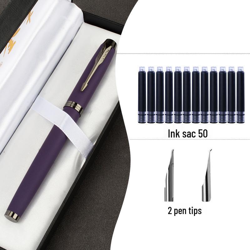High-End Calligraphy Fountain Pen with Hard Nib for Artistic Writing, Practice & Signature - Ideal for Adults and Men
