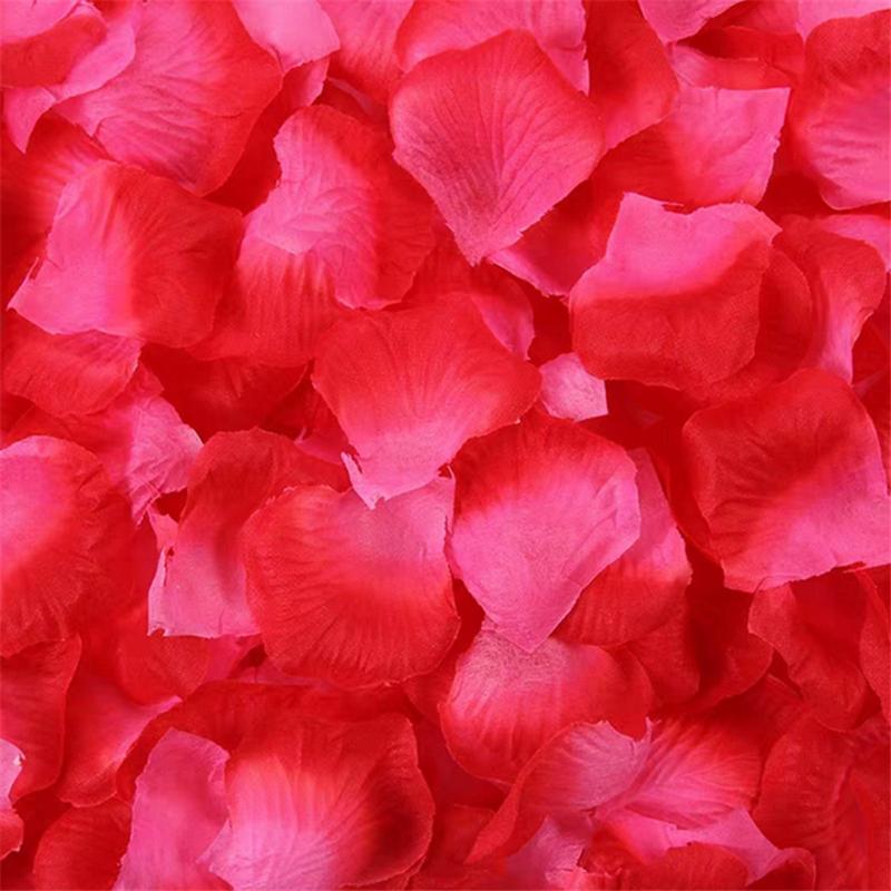 Sele 100/200/500/2000 Pcs Artificial Rose Petals Artificial Flower Silk Petals For Valentine Day Wedding Flower Decoration