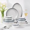 Verdicktes Anti-Verbrühungs-Keramik-Geschirrset mit Schüsseln und Tellern