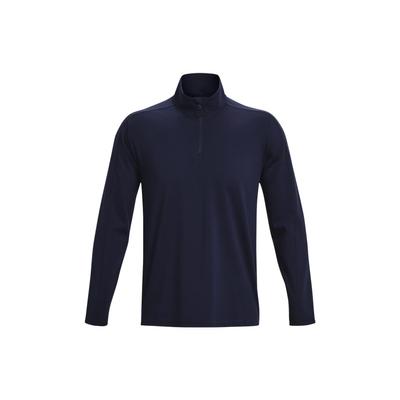 Meridian ¼ Zip High Collar Long Sleeve Sports Tee Men Tops Navy-Blue 1379673-410