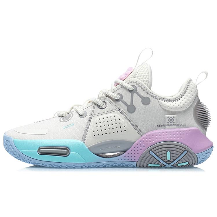Li Ning All City 9 Wade Cushioning Slip Resistant Abrasion Resistant Low Top Performance Basketball Shoes Women's ABAR051-1(S-BOX)