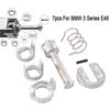 For BMW E46 323i 325i 328i 330i 1998-2006 7pcs/set Door Lock Cylinder Repair Kit Metal 51-21-8-244-049 51217019973