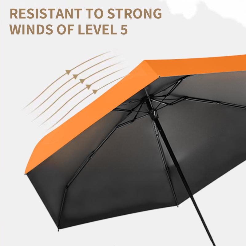 Uv Protection Mini Umbrella Ultralight 6-Fold Portable Sunshade For Women Outdoor Beach Travel Compact Windproof Quick Dry