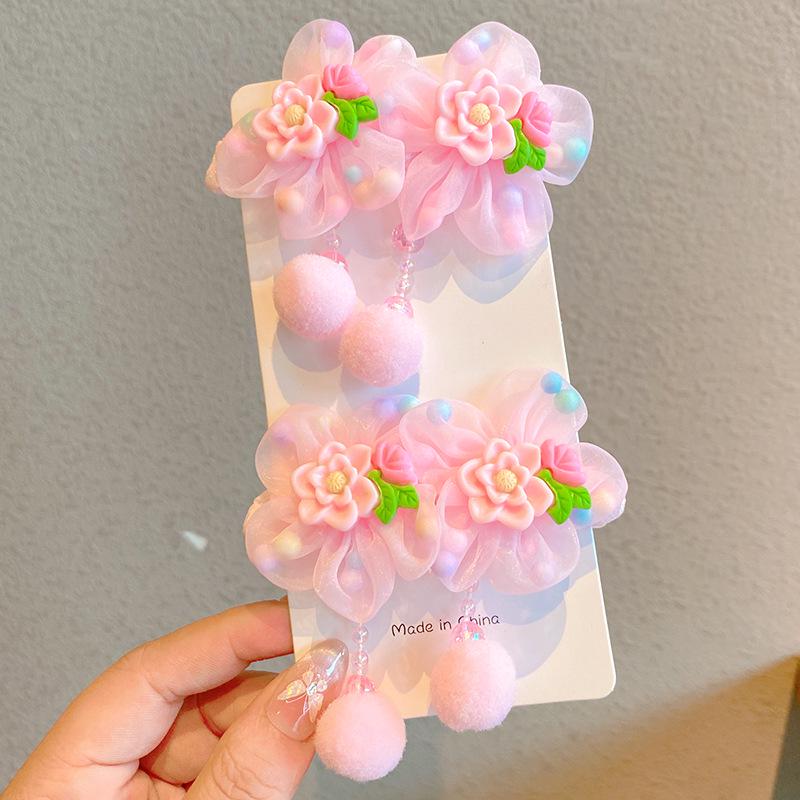 2025 New Flower Hair Ties for Girls - Little Princess Hair Accessories, Baby Hair Ropes & Rubber Bands