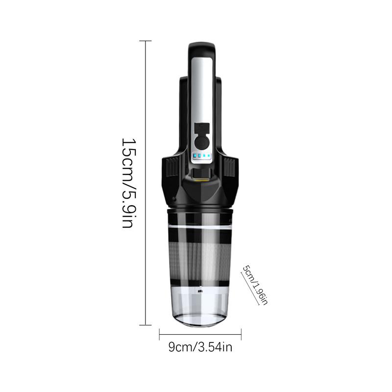 Vacuum Cleaner Air Duster LED Lighting Wireless Handheld Vacuum Cleaner Compact Long Running Time Powerful Suction Vacuum
