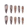 Artificial Nail Tips Full Cover Almond Plum Blossom Stiletto False Nails Fake Nails Wearable