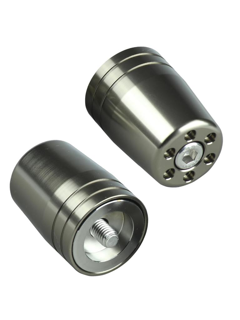 POSH FAITH Ultra Heavy Handlebar Ends for Kawasaki Genuine M8 for Handlebars, Type, Titanium, NINJA250, Z900RS, ZRX1200DAEG, etc. (Product Code
