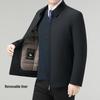 Men's Premium Goose Down Jacket - Thick, Warm Business Casual Short Coat