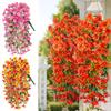 Artificial Hanging Flowers Plants UV Resistant Fake Hanging Giant Flower Morning Glory Balcony Garden Wedding Party Decor