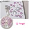 Rose Flowers Nail Charms 3D Flowers Nail Art Charms Round Pearls Nail Charms DIY Nail Art Supplies Manicure Accessories