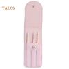TBH 3Pcs Point Slant Flat Stainless Steel Eyebrow Tweezers Hair Removal Clips Set