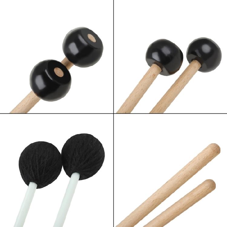 2pairs Marimba Drumstick Round Head Drum Sticks Percussion Mallets Durable