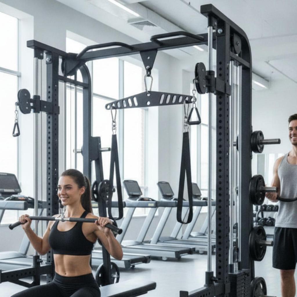 Straight Bar with Holes Portable Lat Pulldown Commercial-Grade