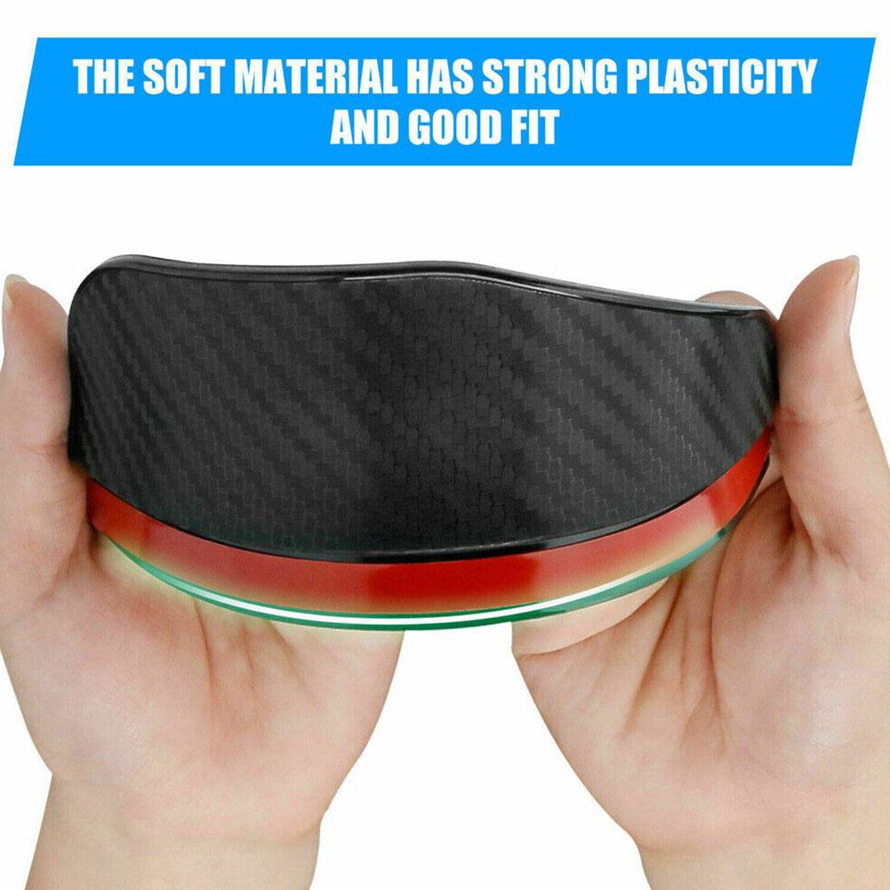 2pcs Car Side Rear View Mirror Rain Eyebrow Visor Carbon Fiber Look Sun Shade Snow Guard Weather Cover Auto Accessories