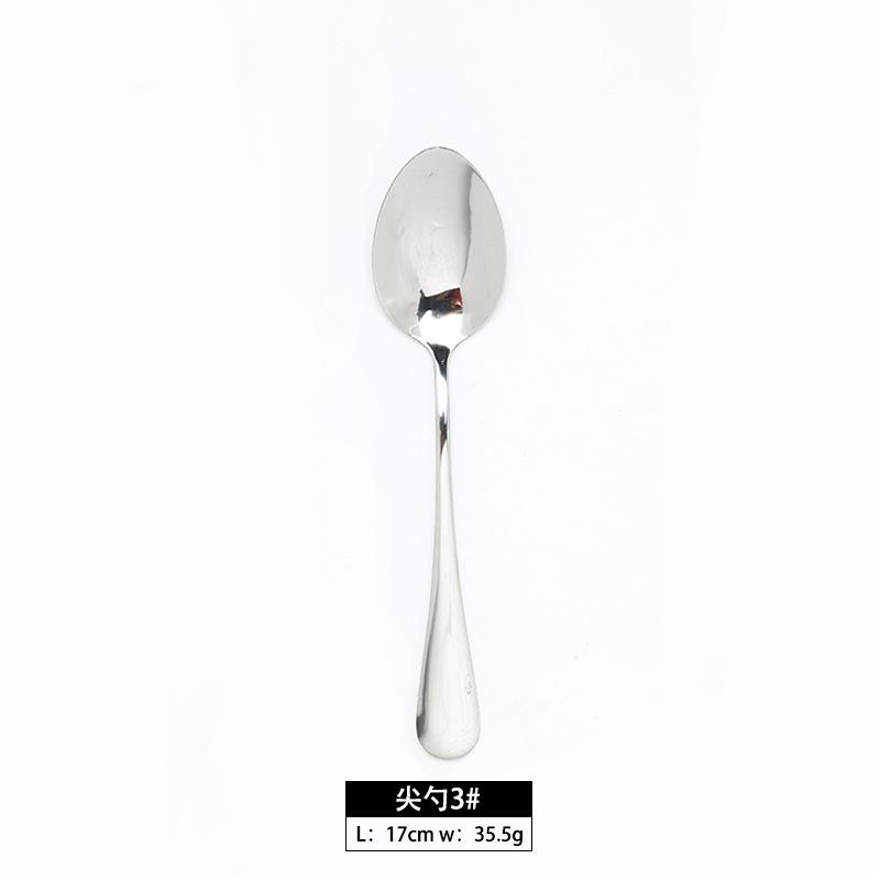 Stainless Steel Knife, Fork and Spoon Western Food Steak Knife Fruit Fork Steak Tableware Dessert Fork Jieyang