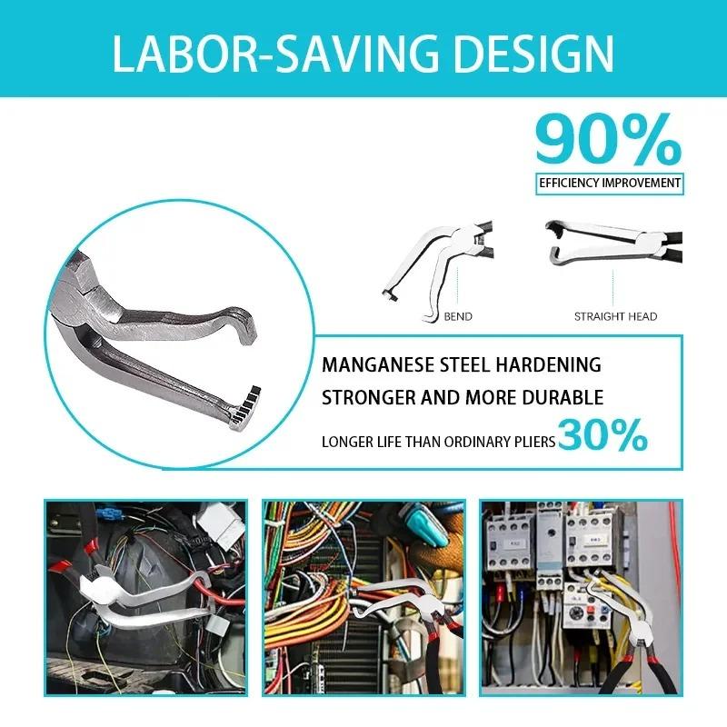 Motorcycle tools Cutters Electrical Connector Fuel Pipe Electrical Disconnect Removal Pliers 65 Degree Multipurpose Repair Tool