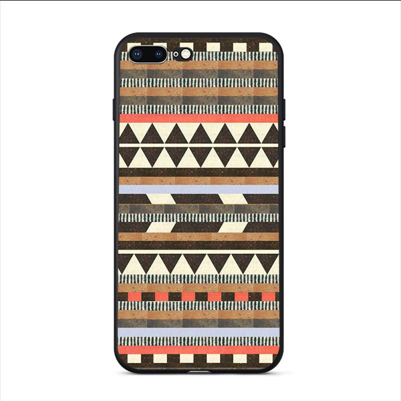 Soft Phone Case Pastel Tribal Aztec Triangle On Nebula Cover For Apple iPhone 11 Pro Max XS SE 2020 X XR 6S 6 7 8 Plus 5S Shell
