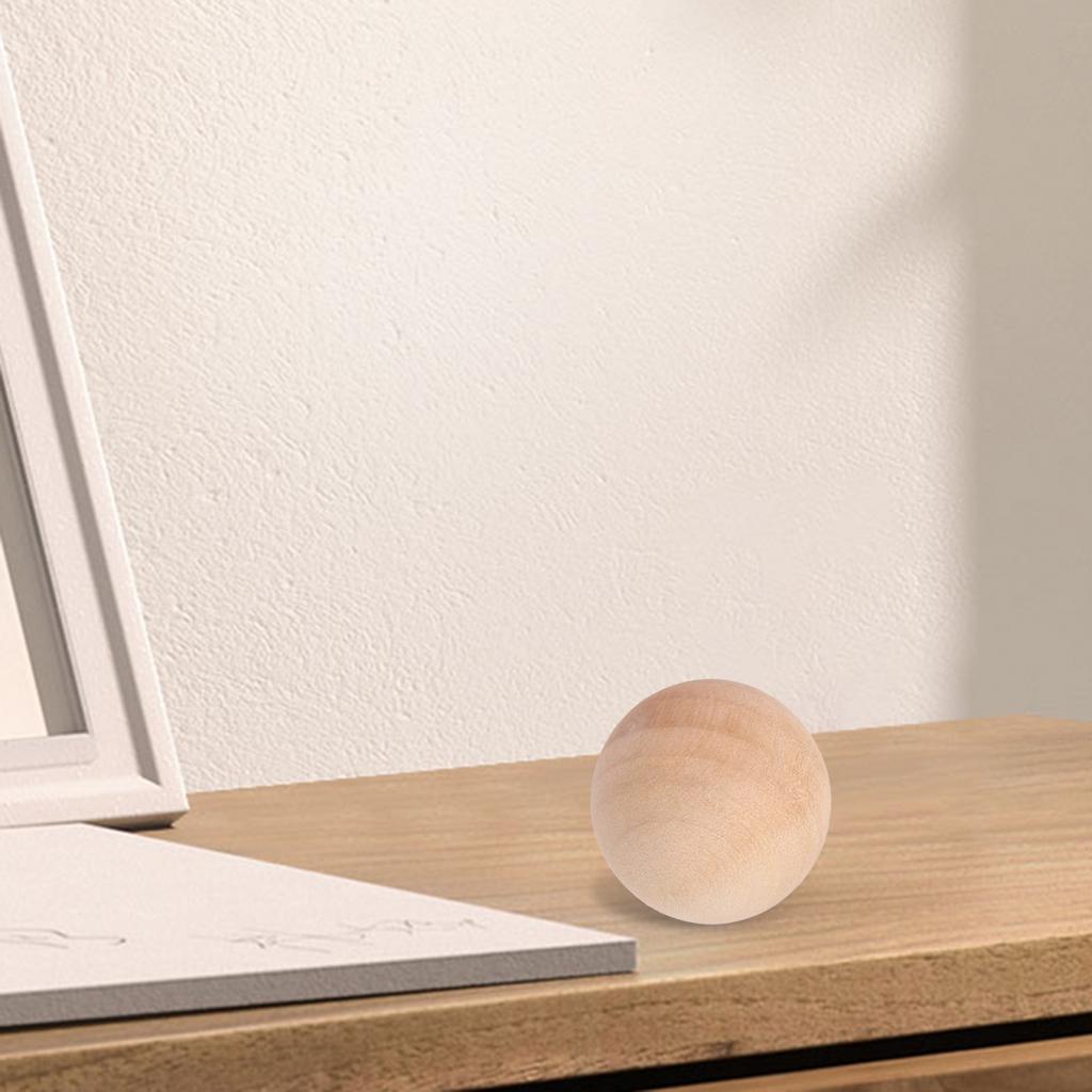 Unpainted Wooden Balls Sizes 30mm To 60mm Natural Wood Ready for Decorating