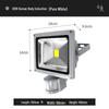 Luz LED Exterior con Sensor de Movimiento