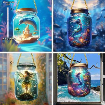Acrylic Desktop Ornament, Wall Decor Art, Four Seasons Decoration, Novelty Home Decor, Perfect Durable for Bedroom, Store, Office, Kitchen