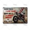Crosscountry Motorcycle Tin Sign Vintage Metal Wall Decor Garage Home Bar Metal Plaque