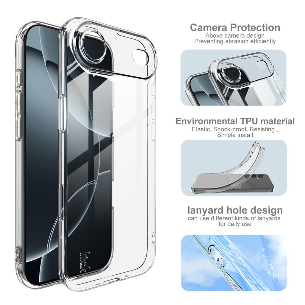 IMAK UX-5 Series For iPhone Air Case Shockproof TPU Clear Slim Back Shell