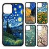 Art Vincent Van Gogh Phone Case For iPhone 17 16 15 14 13 Plus 12 11 Pro Max PC+TPU Cases Back Cover