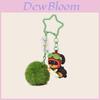 Vintage Style Dachshund Keychain With Plush Ball Decor For Dog Lovers And Collectors