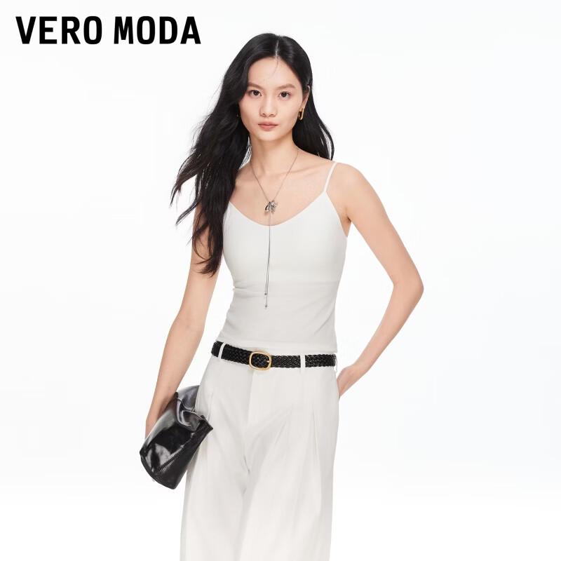 VEROMODA Women s Slim Fit Camisole with Built-in Bra Pad M