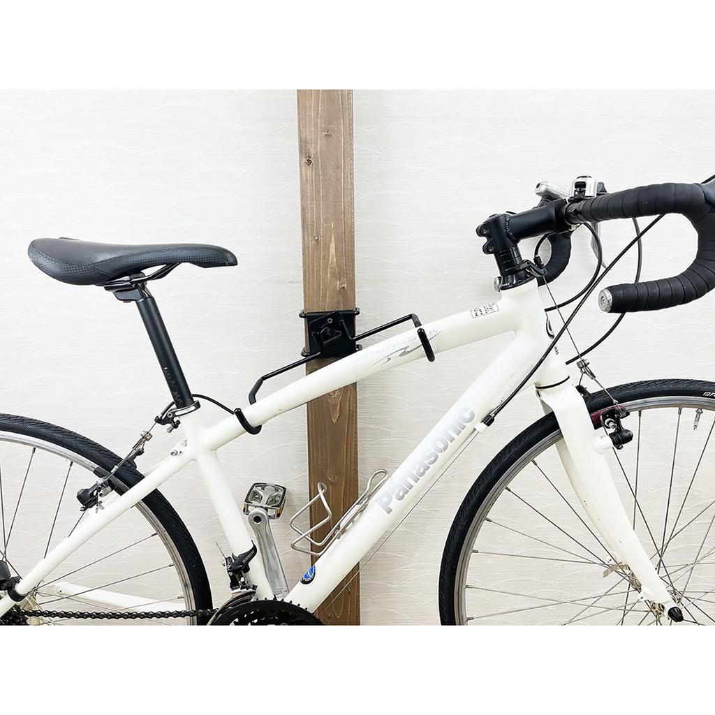 Waki Sangyo Wandaufbewahrung Spannungs Fahrradaufhänger Innenaufbewahrung Crossbike Schwarz cm WALIST-ONE Seidenglänzend 18x29.5x11.5 W1-011