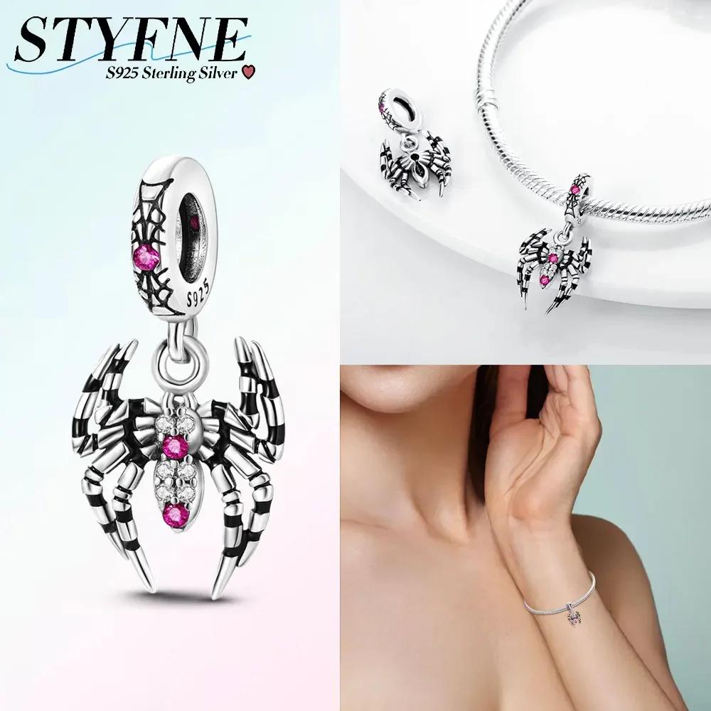 New Copper Spider Pendant Black Colors For Charms Copper Colors Original Bracelet For Jewelry Making