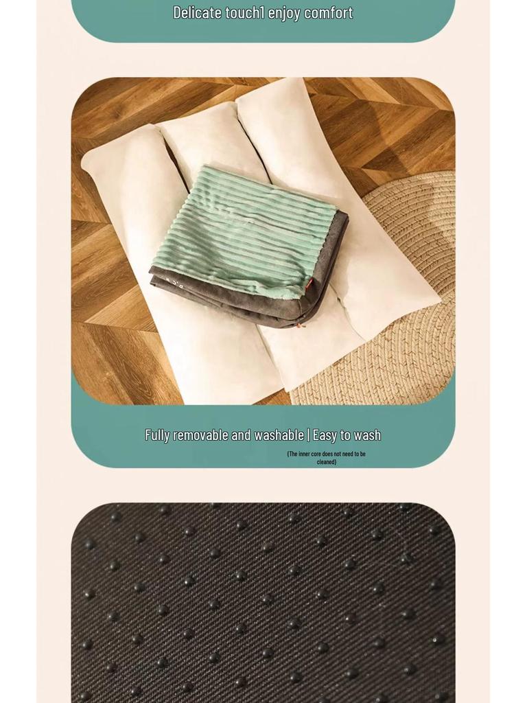 Large Washable Winter Warm Bite-Resistant Dog Sleeping Cushion