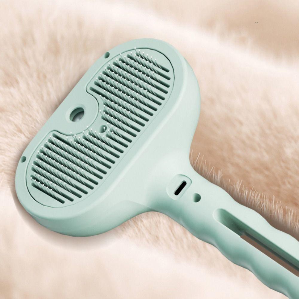 Water Tank Pet Hair Removal Comb Humidifying Pet Steam Brush Cat Massage Comb  Shedding