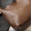 Fashion Women Shoulder Bag Large-capacity Leisure Commuting Bag with Pouch Top Handle Bag Trendy Satchel Hobo Bag Woven Tote Bag