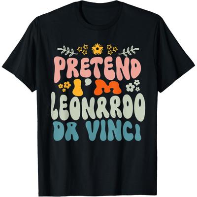 Hippie Halloween Kostüm Tu so als wäre ich Leonardo Da Vinci T-Shirt