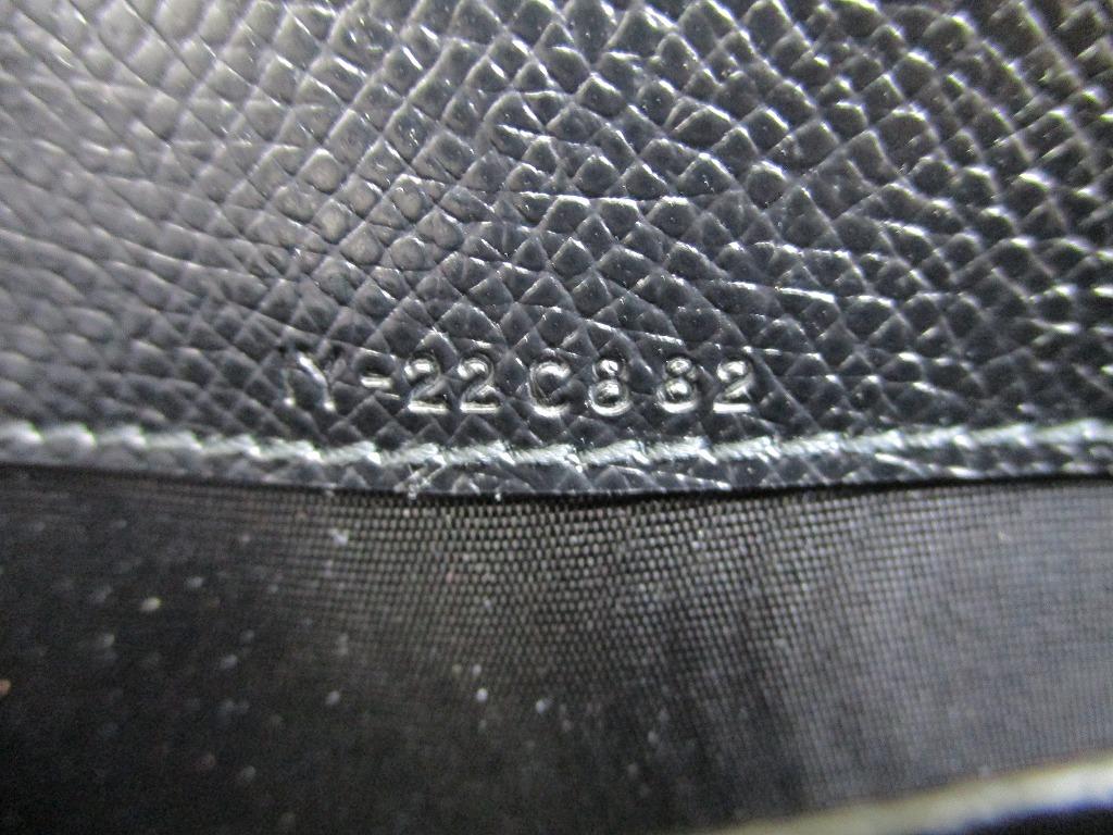 Authentic Salvatore Ferragamo Gancini Black Leather Gold H/W Round Zip Wallet #a687  Refurbished