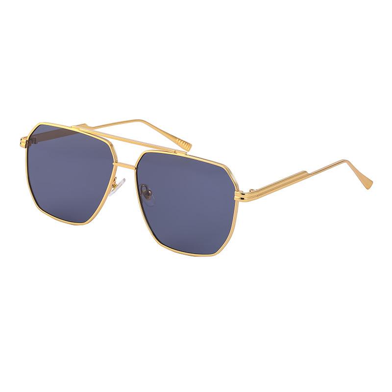 Vintage Men and Women Luxury Sunglasses Gold Metal Glamour Glasses Casual Fashion Shades