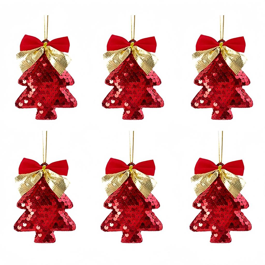 Christmas Hanging Decor Glitter Christmas Ornaments Festive Displays Elegant Holiday Decorations Reflective Glitter Finish