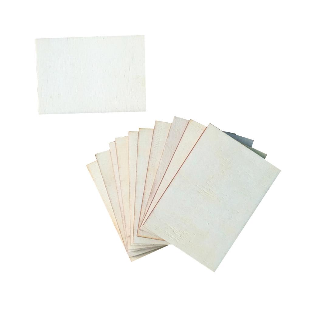 10 Pieces Poplar Wood Rectangle Shapes Wooden Plaque Extra Large for , Home Decorations and Rustic