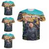 Moda Fresca Nueva Unisex Kim Jong Un Divertida Impresión 3D Casual Camiseta Top