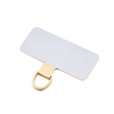 Stainless Steel Mobile Phone Lanyard Clip with Ultra-Thin Protective Film for Outdoor Sports.