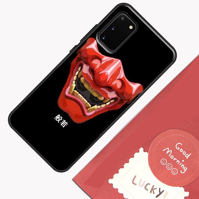 Japanese Oni Hannya Demon Mask Phone Case For Samsung Galaxy S26 S25 S24 S20 S21 S22 S23 Ultra S10 Plus S25 FE Cover Shell