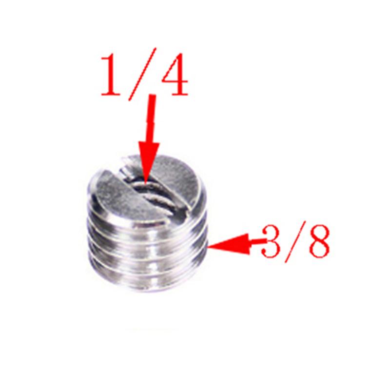 1/4" to 3/8" Thread Camera Screw Mount Adapter for DSLR Camera Tripod Light Stand Quick Release Plate Male to Female