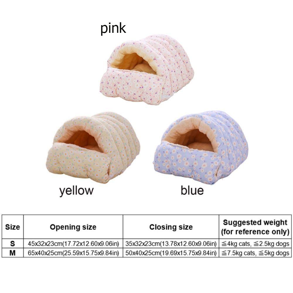 Thicken Semi Enclosed Warm Cat Nest PP Cotton Pet Beds Kennel Cat Sleeping Bed  For Dogs Cats Puppy