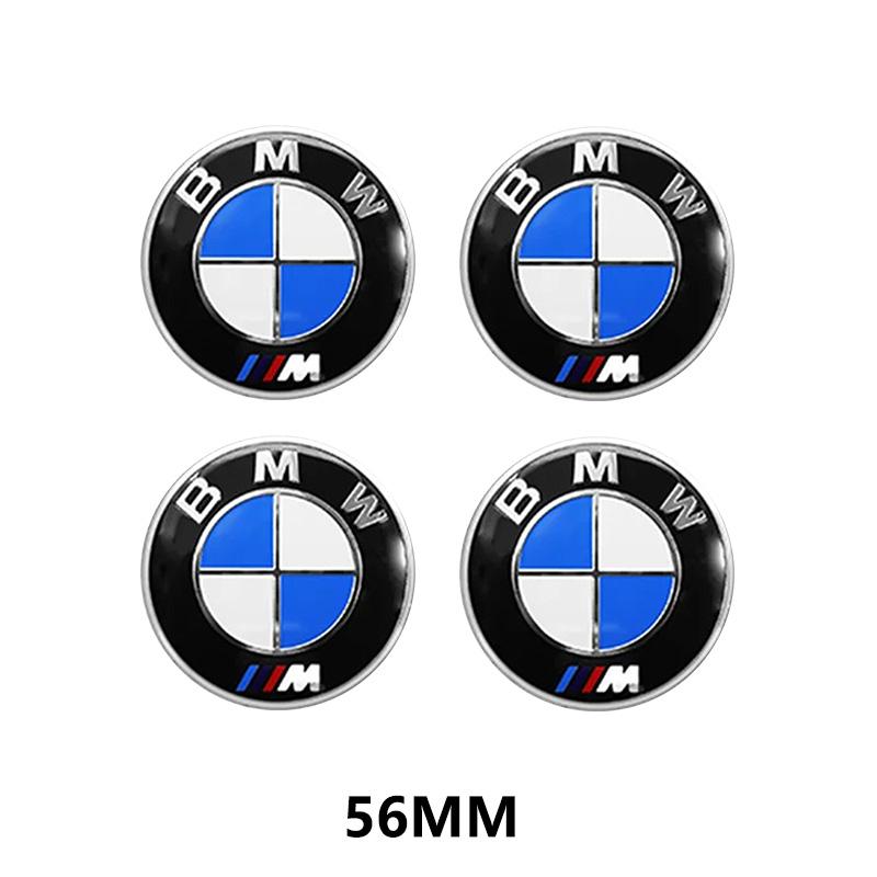 For BMW E30 E38 E39 E46 E60 E61 E90 X1 X3 X4 X5 X6 E70 E83 X5 F10 F30 F32 4pcs 56mm 65mm Car Wheel Center Hub Cap Stickers